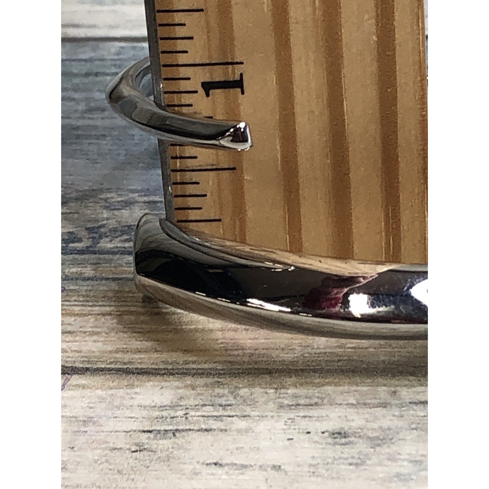 Kate Spade Hinged Silver Tone Bracelet NWOT Rare - Picture 6 of 6